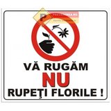 Indicator nu rupeti florile